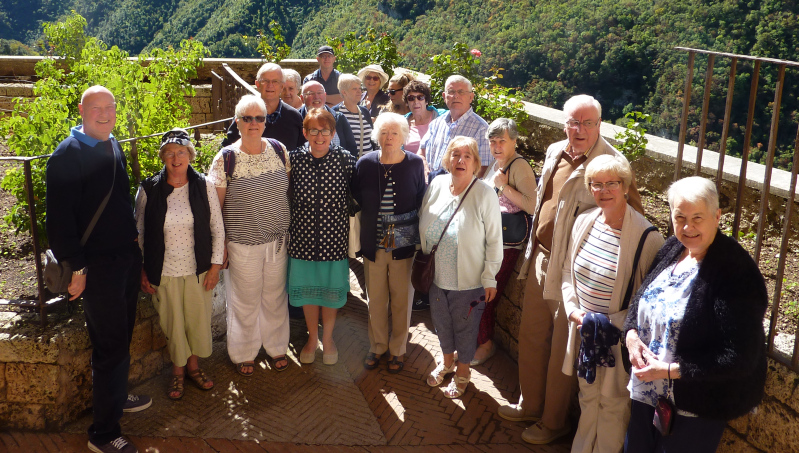 Our group of pilgrims (minus Fr Chris) at Subiaco